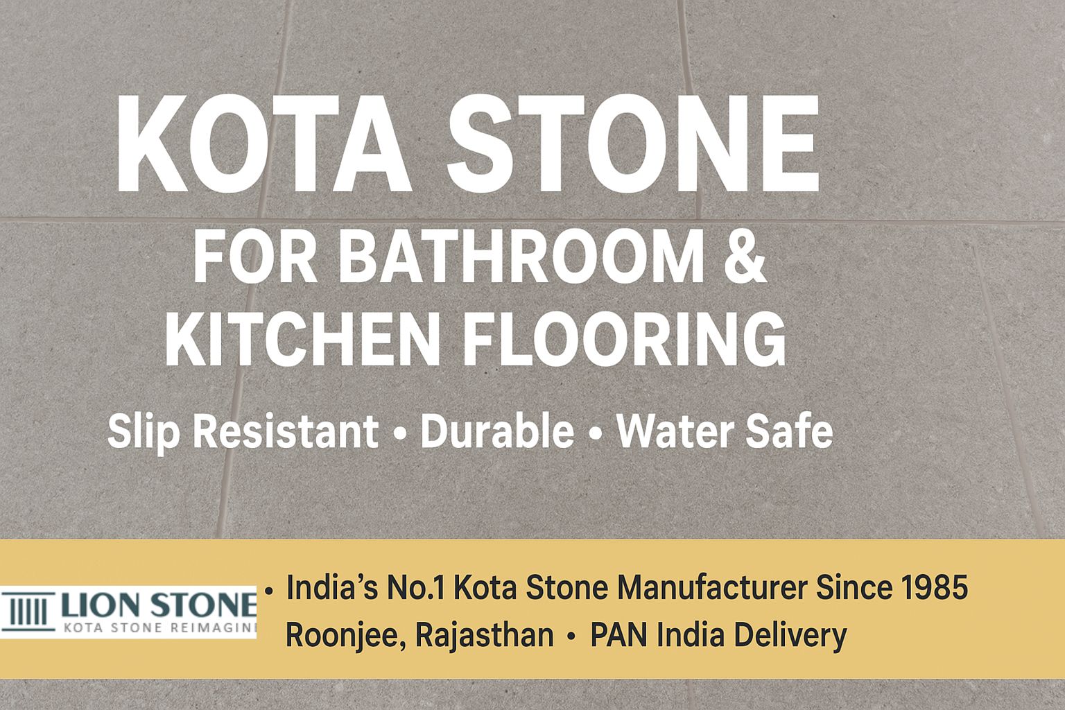 Kota Stone for Bathroom & Kitchen Flooring